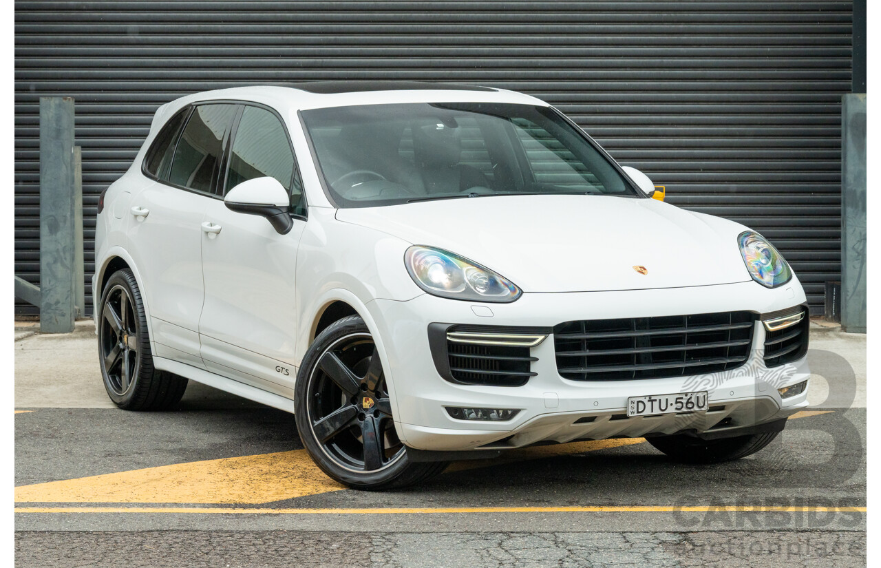 1/2018 Porsche Cayenne GTS (AWD) Series 2 MY18 4d Wagon Carrara White Twin Turbo V6 3.6L