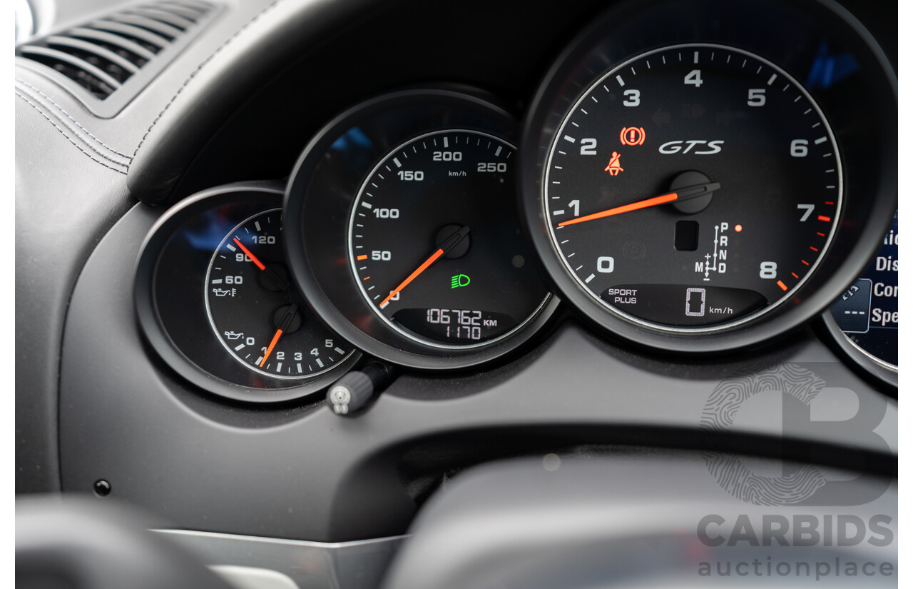 1/2018 Porsche Cayenne GTS (AWD) Series 2 MY18 4d Wagon Carrara White Twin Turbo V6 3.6L