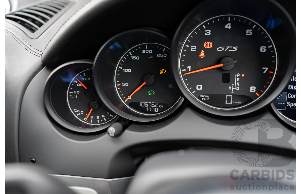 1/2018 Porsche Cayenne GTS (AWD) Series 2 MY18 4d Wagon Carrara White Twin Turbo V6 3.6L