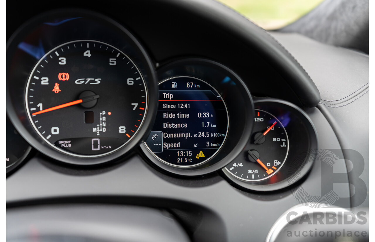 1/2018 Porsche Cayenne GTS (AWD) Series 2 MY18 4d Wagon Carrara White Twin Turbo V6 3.6L