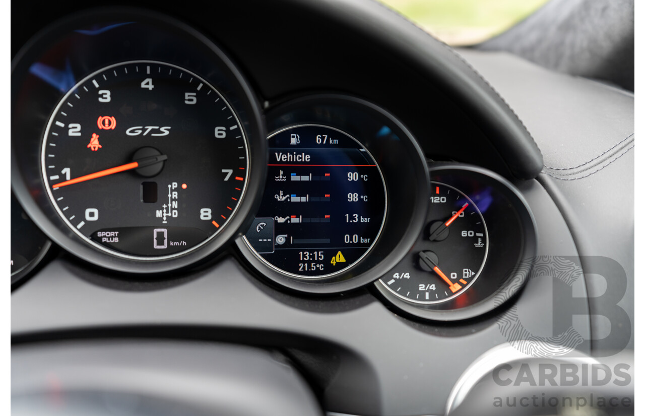 1/2018 Porsche Cayenne GTS (AWD) Series 2 MY18 4d Wagon Carrara White Twin Turbo V6 3.6L