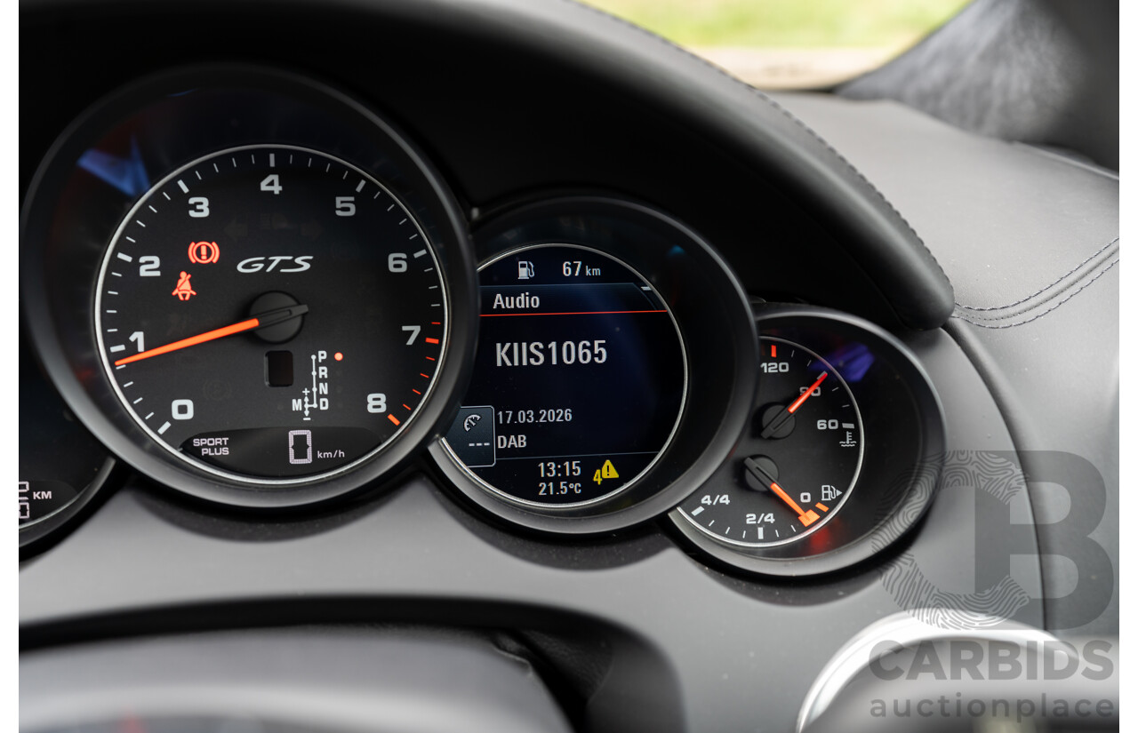 1/2018 Porsche Cayenne GTS (AWD) Series 2 MY18 4d Wagon Carrara White Twin Turbo V6 3.6L