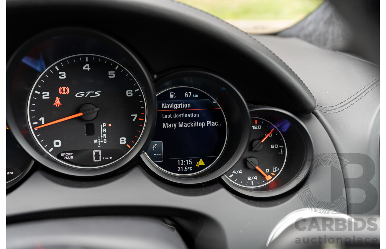 1/2018 Porsche Cayenne GTS (AWD) Series 2 MY18 4d Wagon Carrara White Twin Turbo V6 3.6L