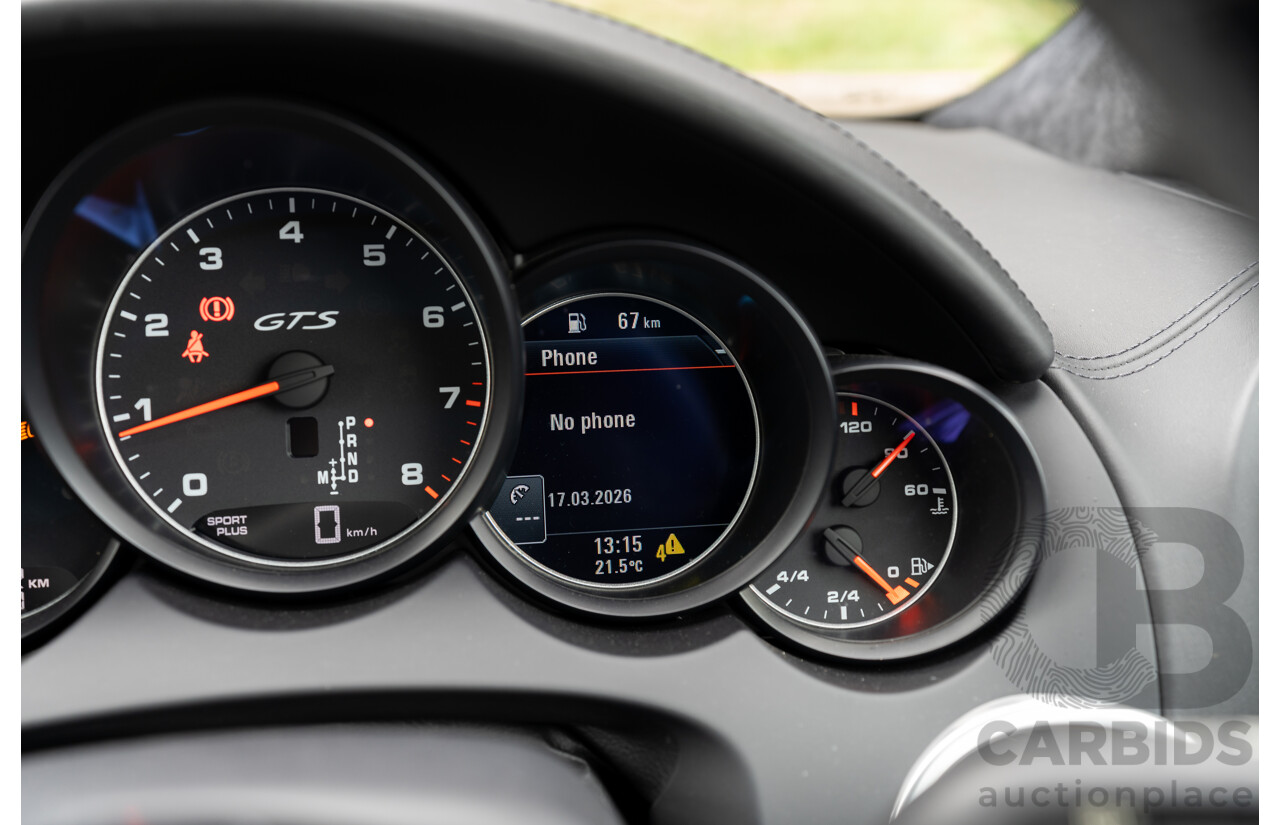 1/2018 Porsche Cayenne GTS (AWD) Series 2 MY18 4d Wagon Carrara White Twin Turbo V6 3.6L