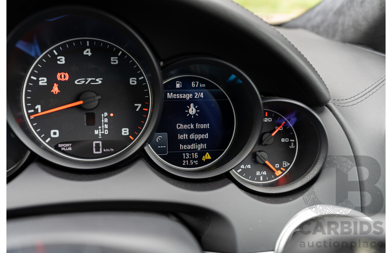 1/2018 Porsche Cayenne GTS (AWD) Series 2 MY18 4d Wagon Carrara White Twin Turbo V6 3.6L