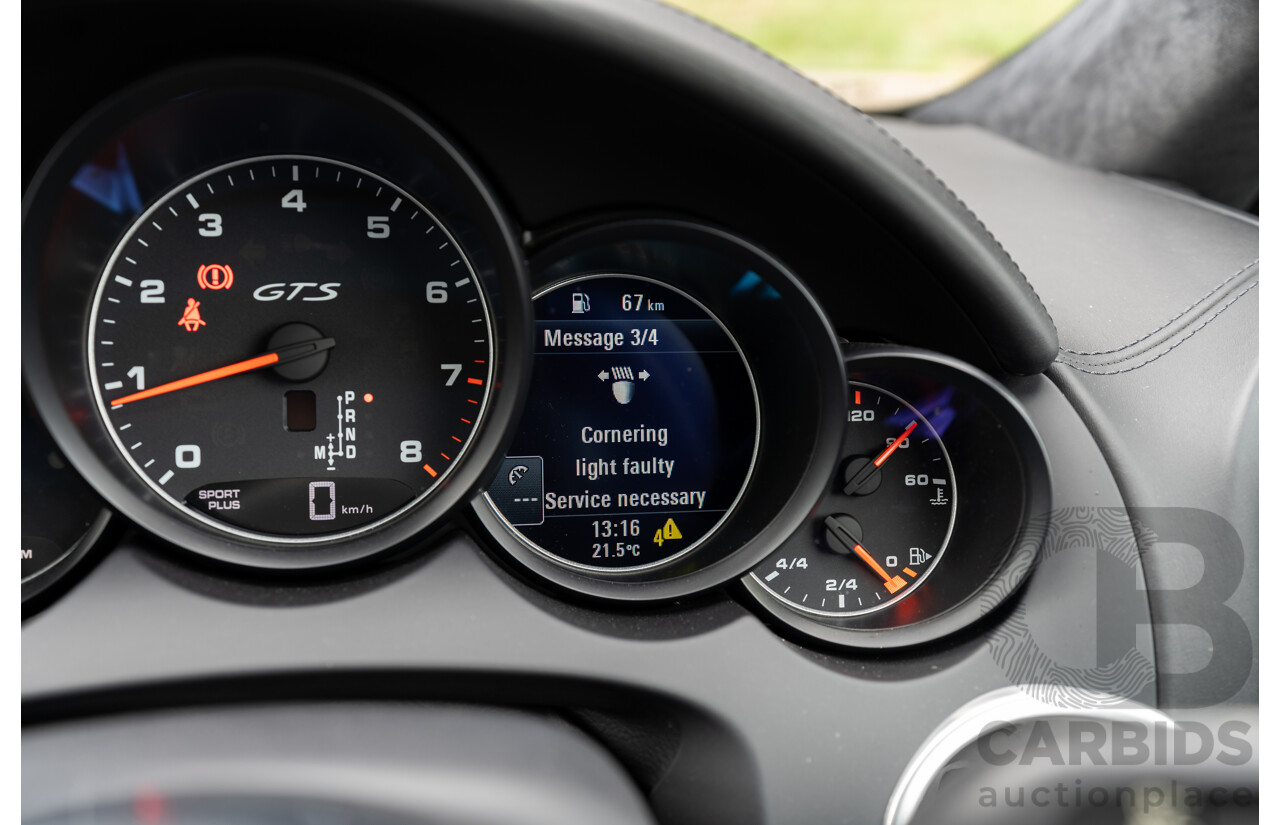 1/2018 Porsche Cayenne GTS (AWD) Series 2 MY18 4d Wagon Carrara White Twin Turbo V6 3.6L