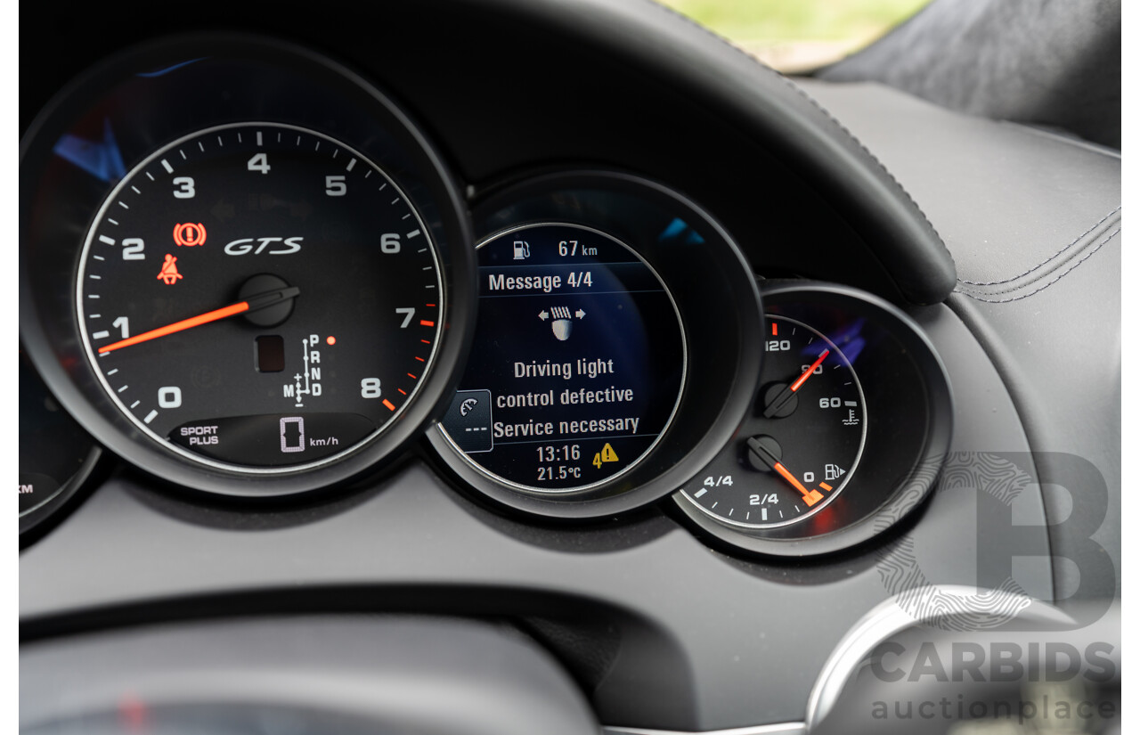 1/2018 Porsche Cayenne GTS (AWD) Series 2 MY18 4d Wagon Carrara White Twin Turbo V6 3.6L