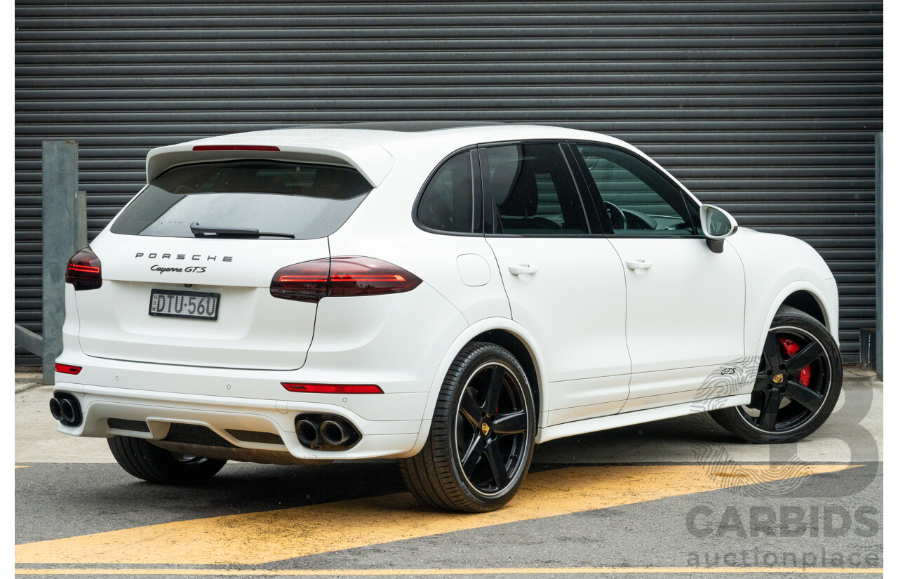 1/2018 Porsche Cayenne GTS (AWD) Series 2 MY18 4d Wagon Carrara White Twin Turbo V6 3.6L
