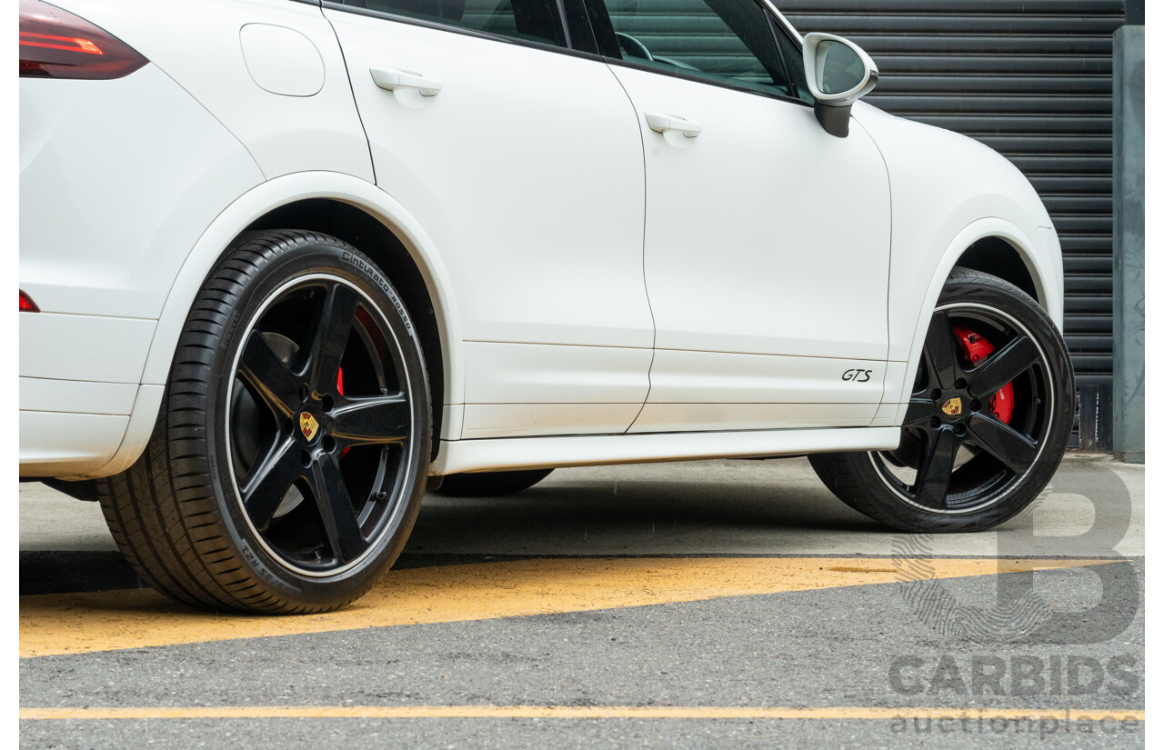 1/2018 Porsche Cayenne GTS (AWD) Series 2 MY18 4d Wagon Carrara White Twin Turbo V6 3.6L
