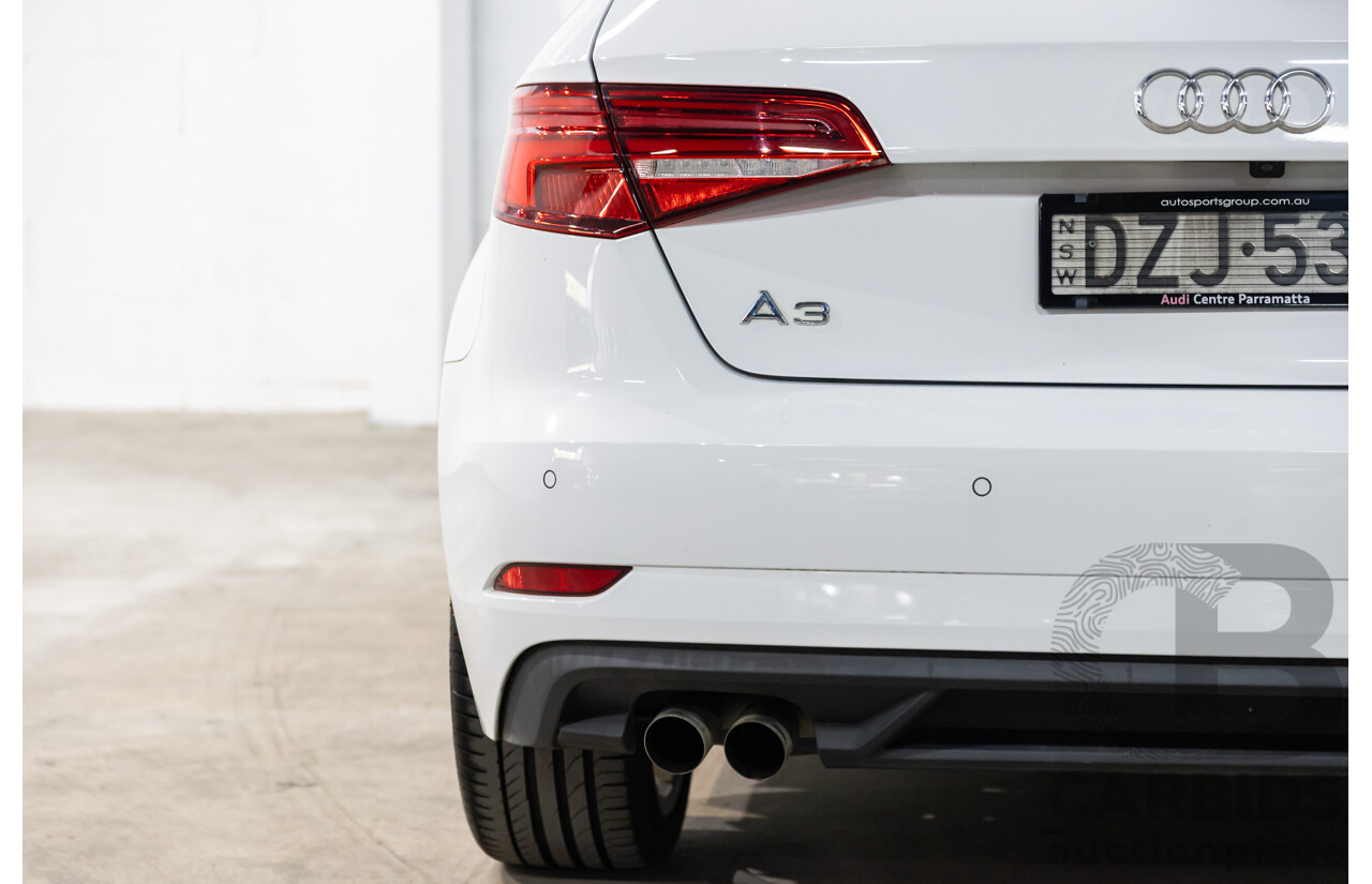 01/2019 Audi A3 35 TFSI (FWD) 8V MY19 4d Sportback Glacier White Metallic Turbo 1.4L