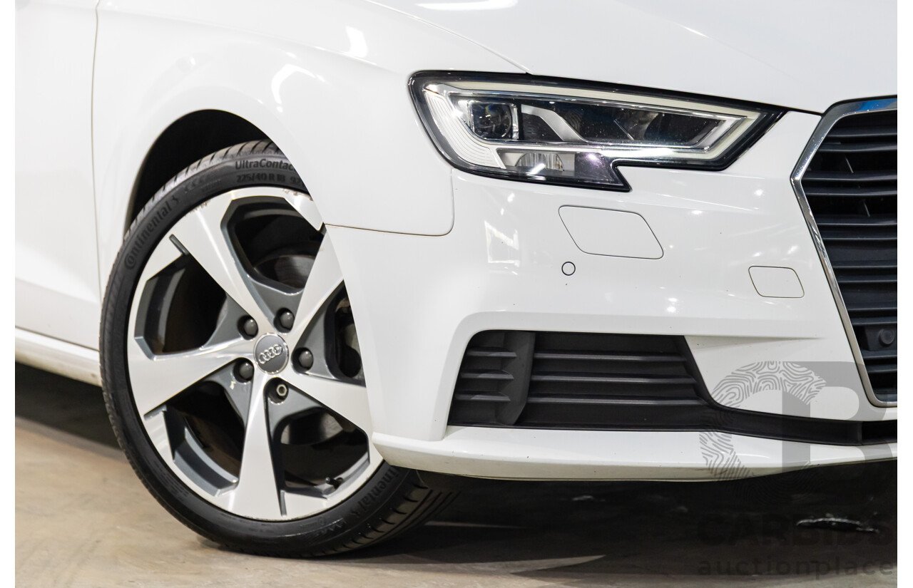 01/2019 Audi A3 35 TFSI (FWD) 8V MY19 4d Sportback Glacier White Metallic Turbo 1.4L