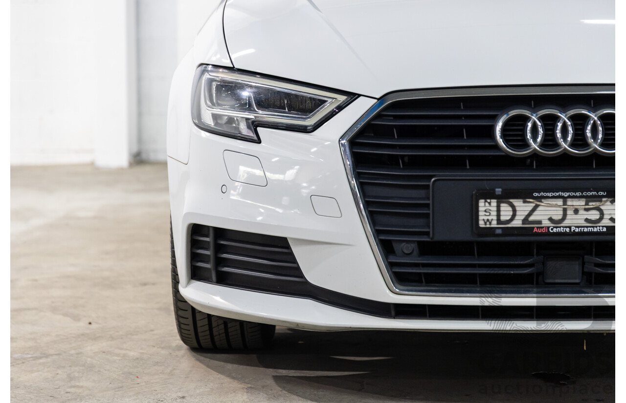 01/2019 Audi A3 35 TFSI (FWD) 8V MY19 4d Sportback Glacier White Metallic Turbo 1.4L