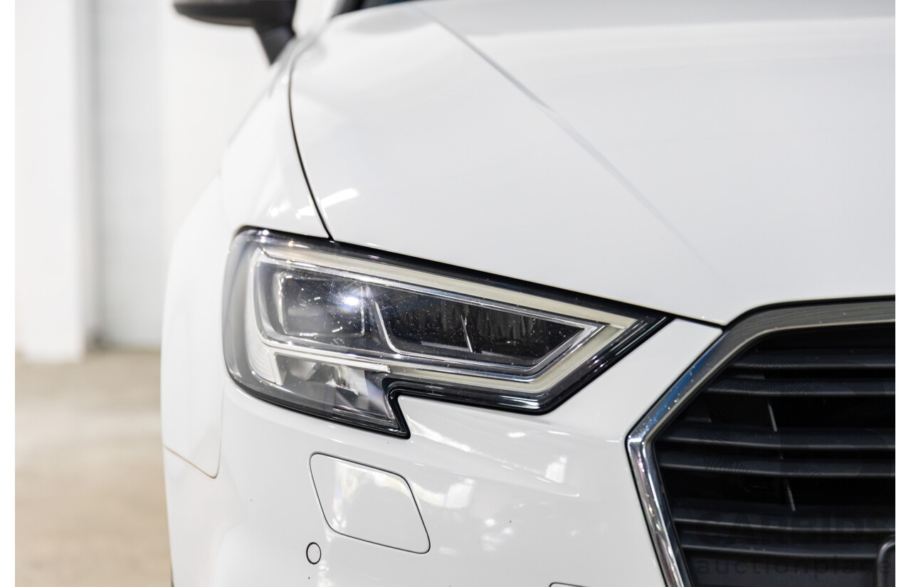 01/2019 Audi A3 35 TFSI (FWD) 8V MY19 4d Sportback Glacier White Metallic Turbo 1.4L