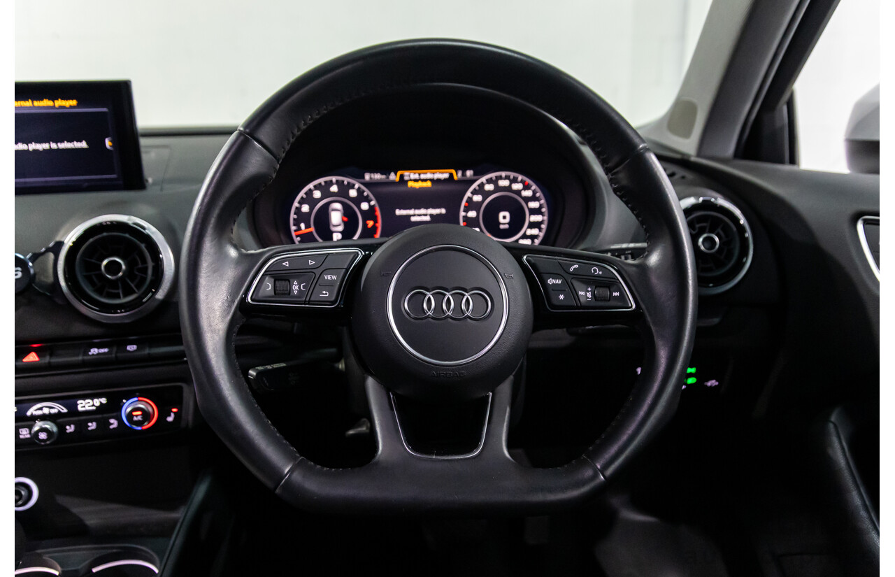 01/2019 Audi A3 35 TFSI (FWD) 8V MY19 4d Sportback Glacier White Metallic Turbo 1.4L