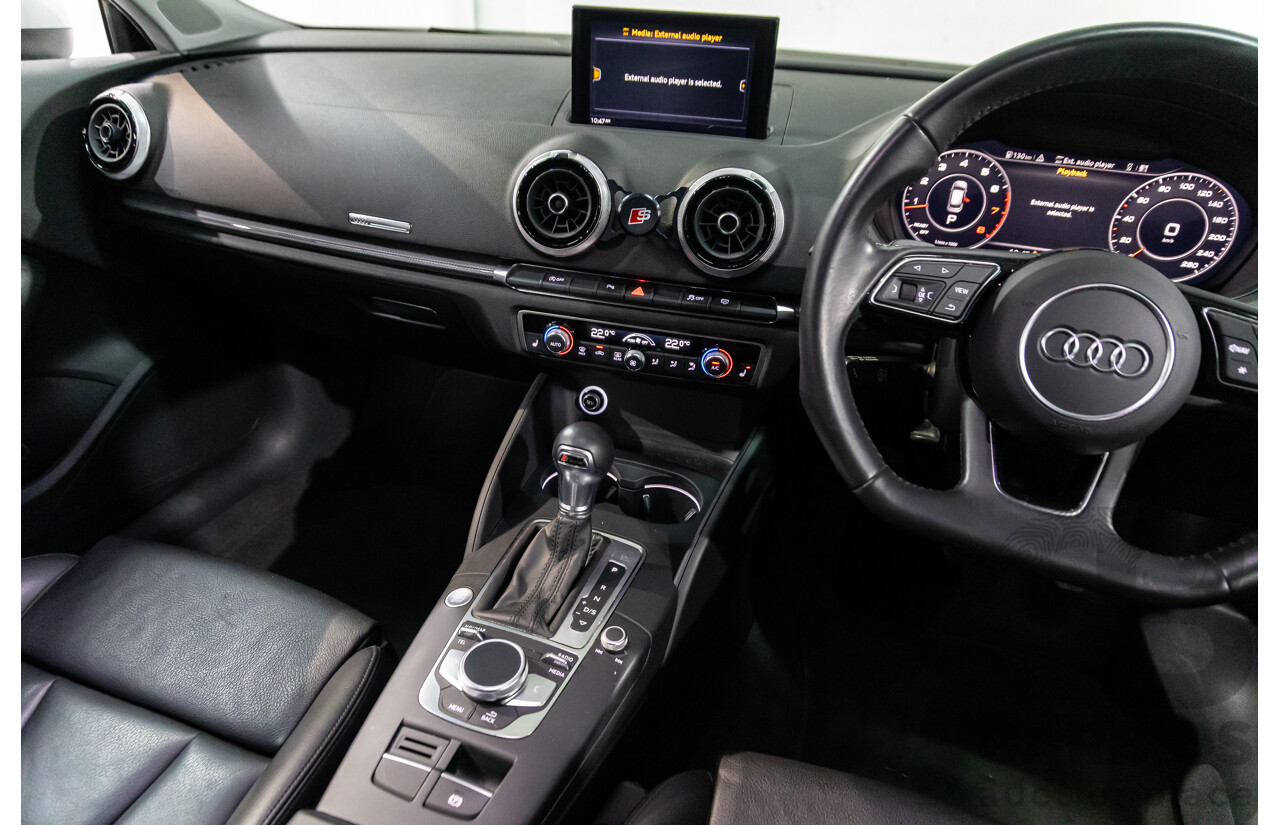 01/2019 Audi A3 35 TFSI (FWD) 8V MY19 4d Sportback Glacier White Metallic Turbo 1.4L