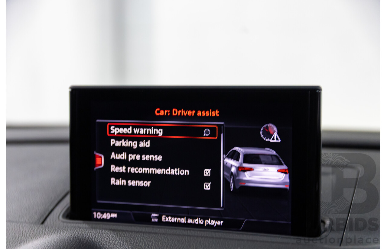 01/2019 Audi A3 35 TFSI (FWD) 8V MY19 4d Sportback Glacier White Metallic Turbo 1.4L