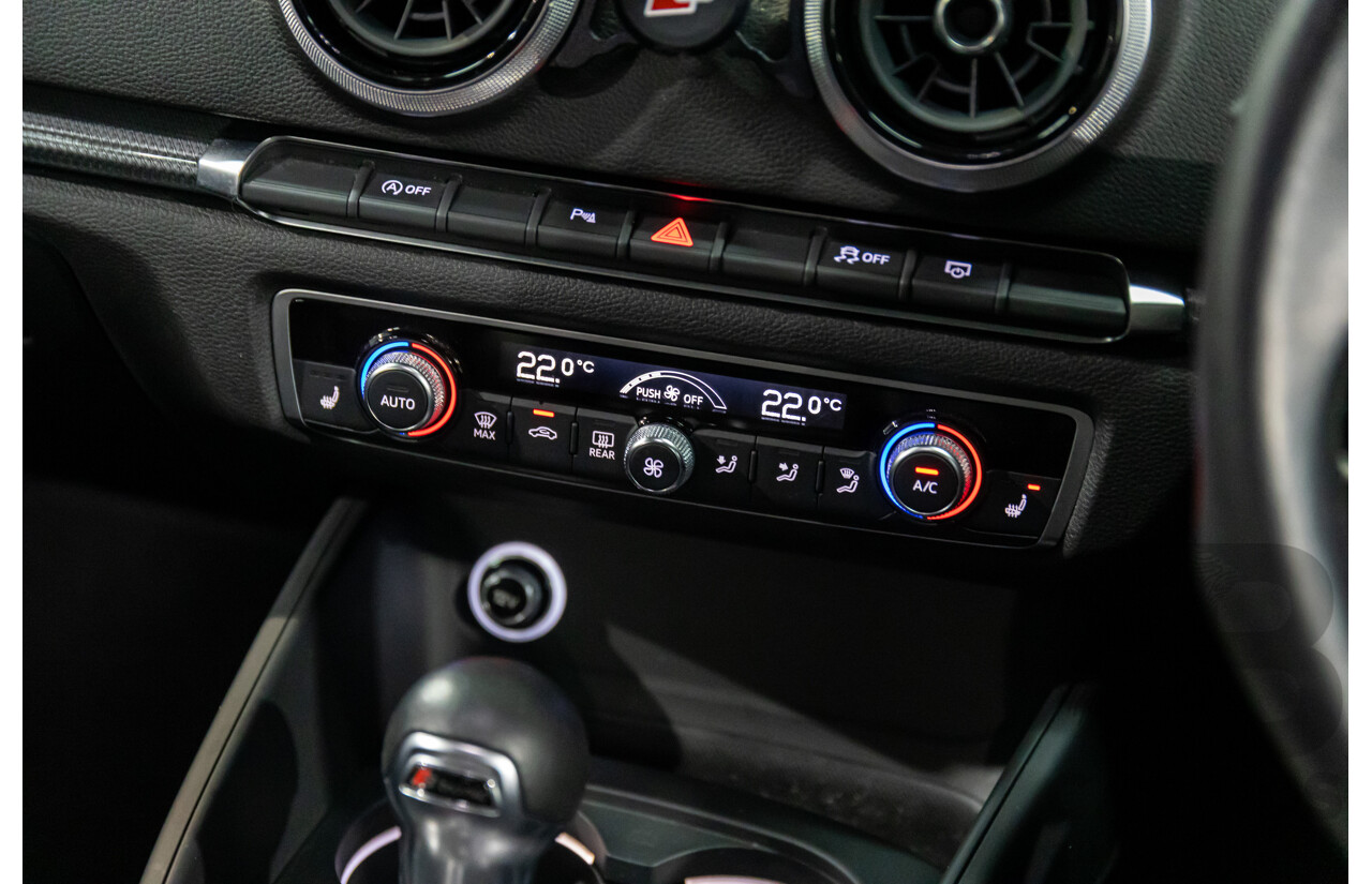 01/2019 Audi A3 35 TFSI (FWD) 8V MY19 4d Sportback Glacier White Metallic Turbo 1.4L