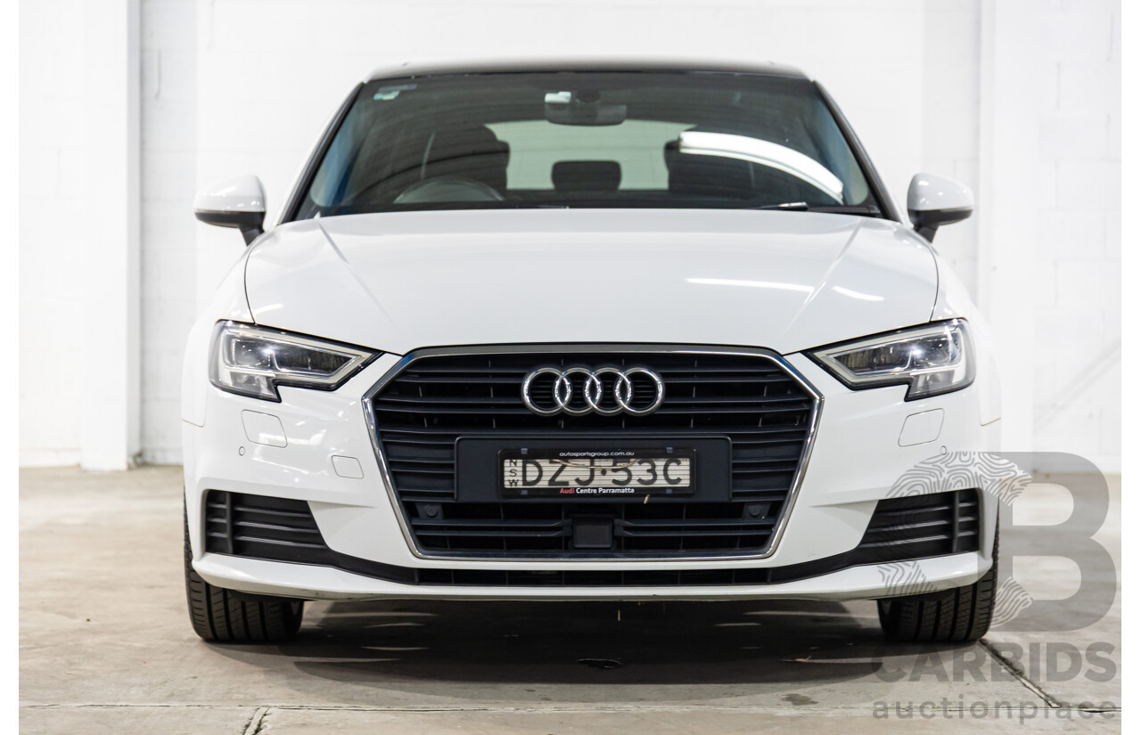 01/2019 Audi A3 35 TFSI (FWD) 8V MY19 4d Sportback Glacier White Metallic Turbo 1.4L