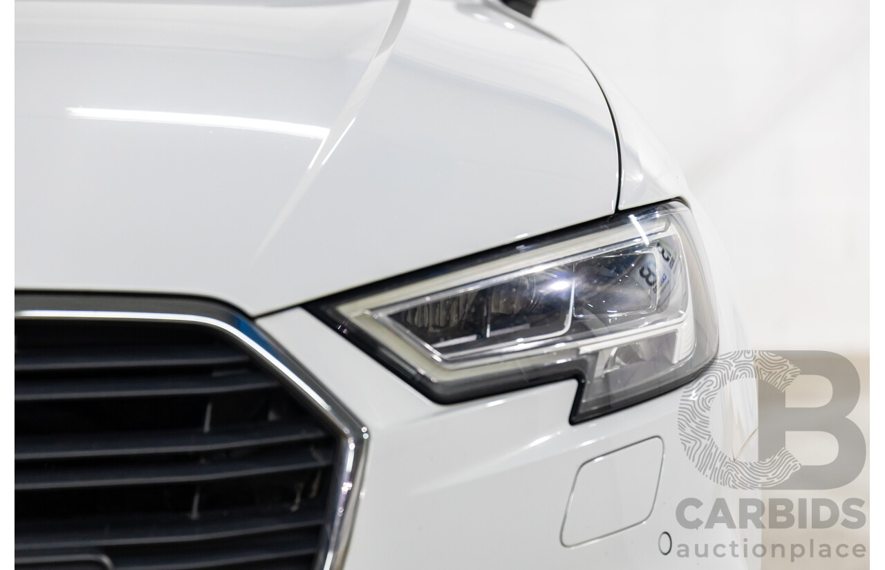 01/2019 Audi A3 35 TFSI (FWD) 8V MY19 4d Sportback Glacier White Metallic Turbo 1.4L