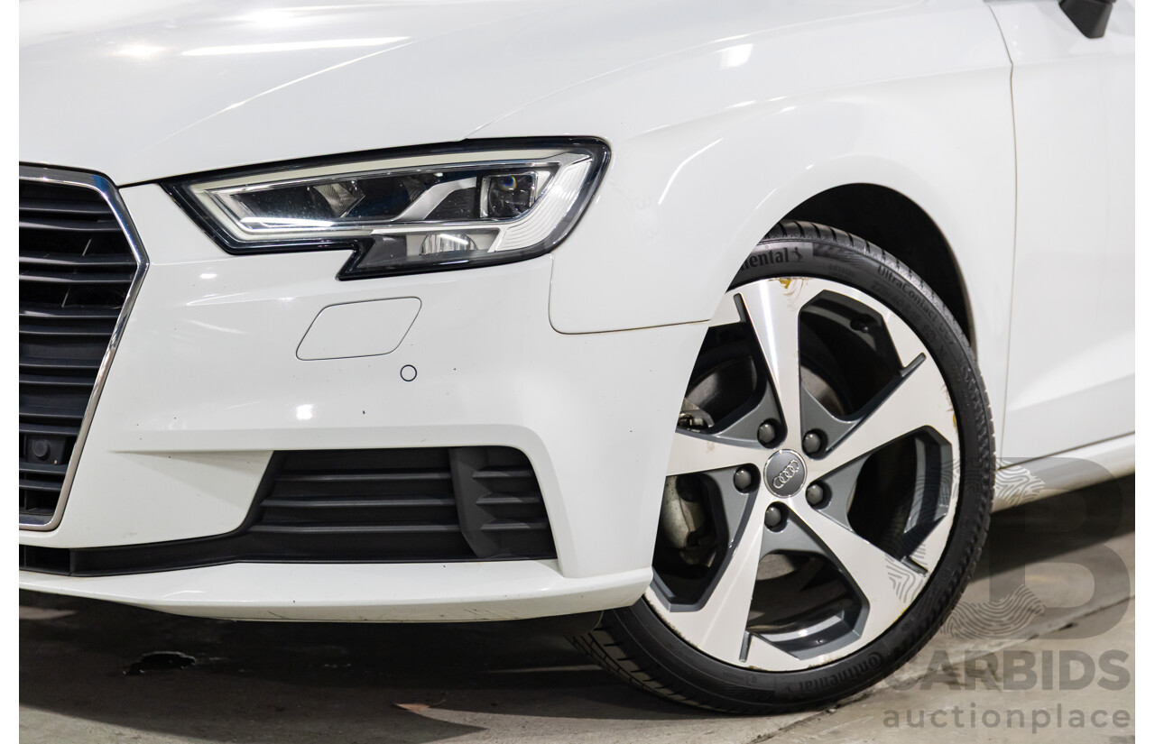 01/2019 Audi A3 35 TFSI (FWD) 8V MY19 4d Sportback Glacier White Metallic Turbo 1.4L