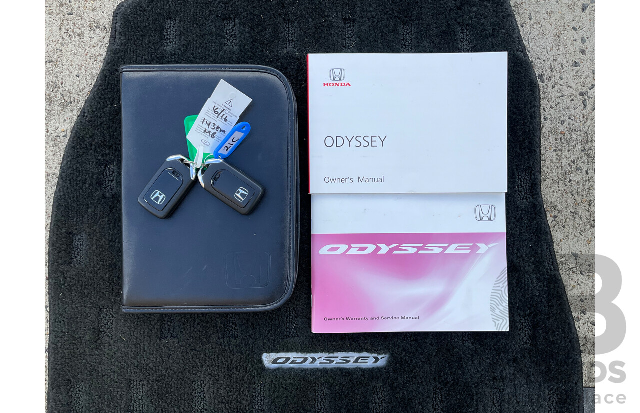 03/2016 Honda Odyssey VTi-L (FWD) RC MY16 7 Seats 4d Wagon White Diamond Pearl 2.4L - 7 Seater