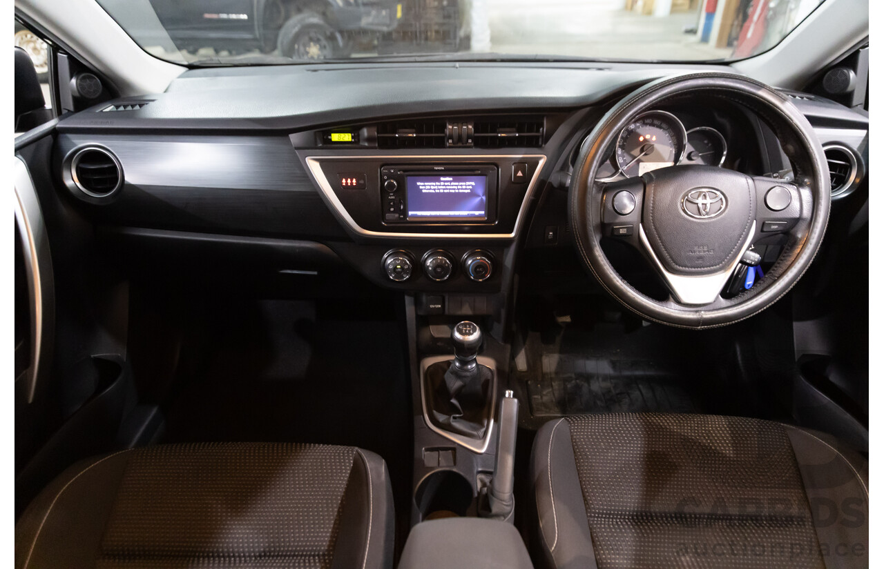 12/2012 Toyota Corolla Ascent Sport (FWD) ZRE182R 5d Hatchback Black Sand Metallic 1.8L