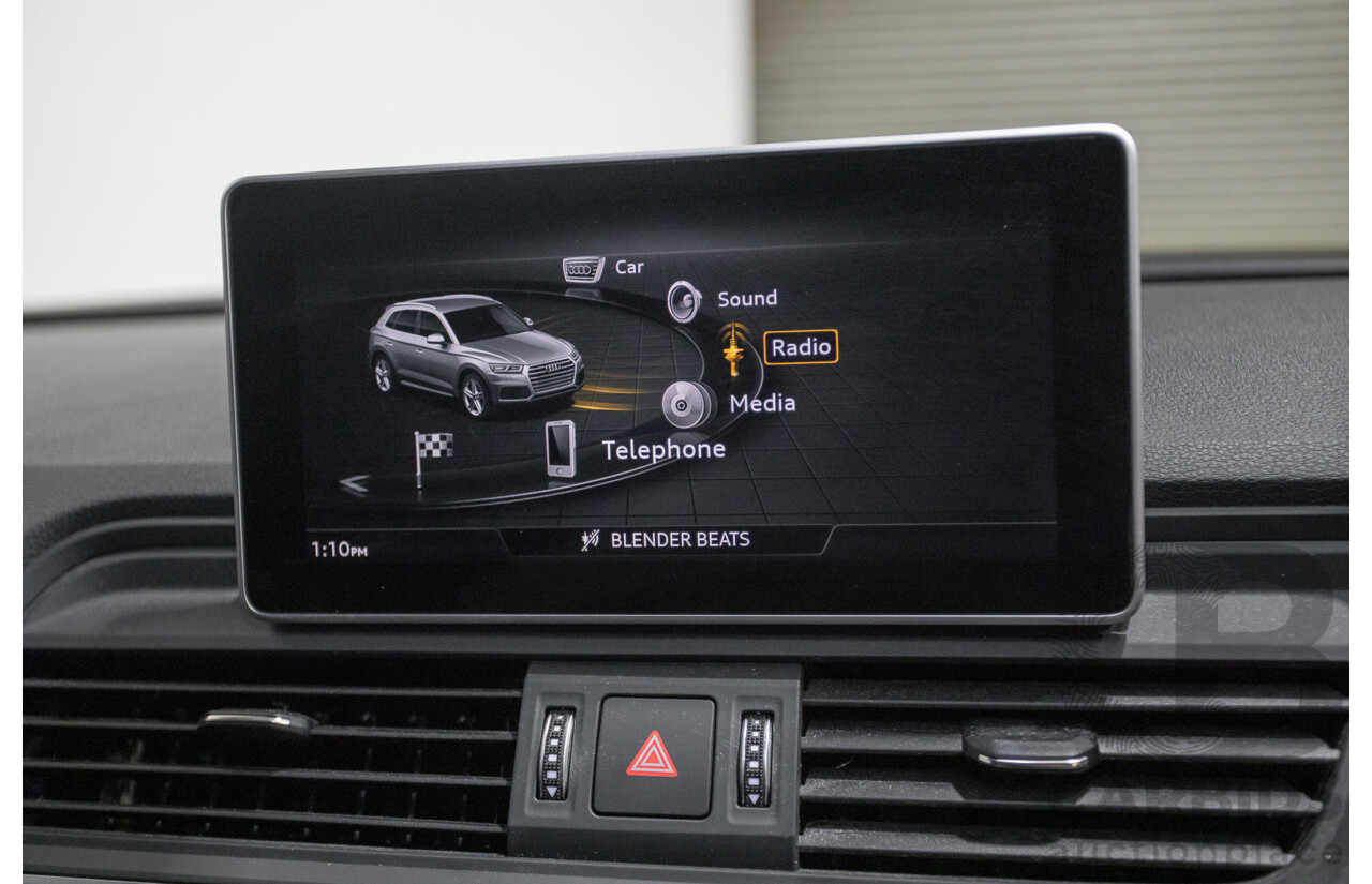 6/2017 Audi Q5 TFSI Sport Quattro Ultra (AWD) FY MY17 4d Wagon Brilliant Black Metallic Turbo 2.0L