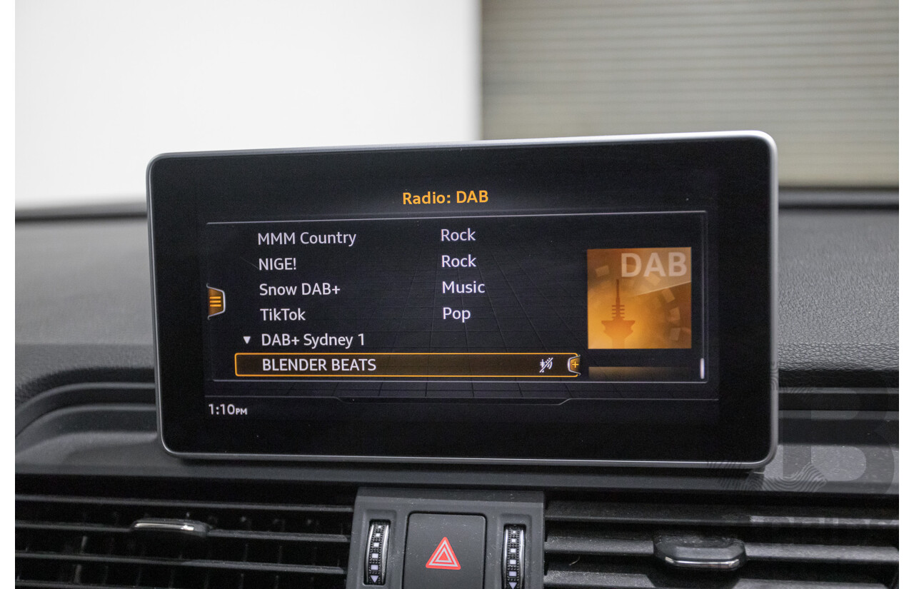 6/2017 Audi Q5 TFSI Sport Quattro Ultra (AWD) FY MY17 4d Wagon Brilliant Black Metallic Turbo 2.0L