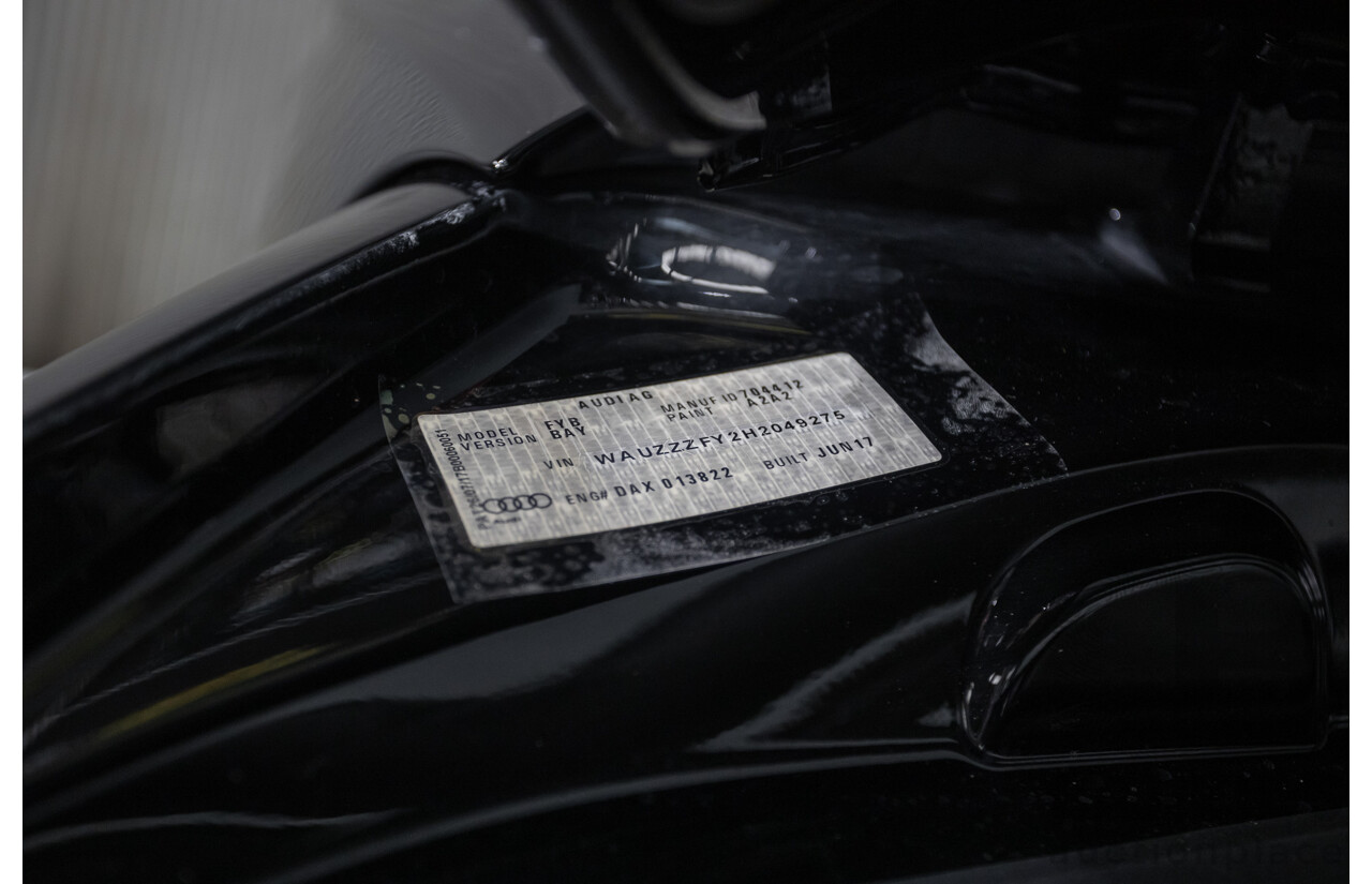 6/2017 Audi Q5 TFSI Sport Quattro Ultra (AWD) FY MY17 4d Wagon Brilliant Black Metallic Turbo 2.0L