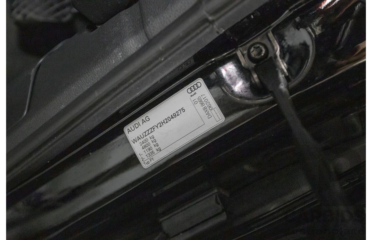 6/2017 Audi Q5 TFSI Sport Quattro Ultra (AWD) FY MY17 4d Wagon Brilliant Black Metallic Turbo 2.0L