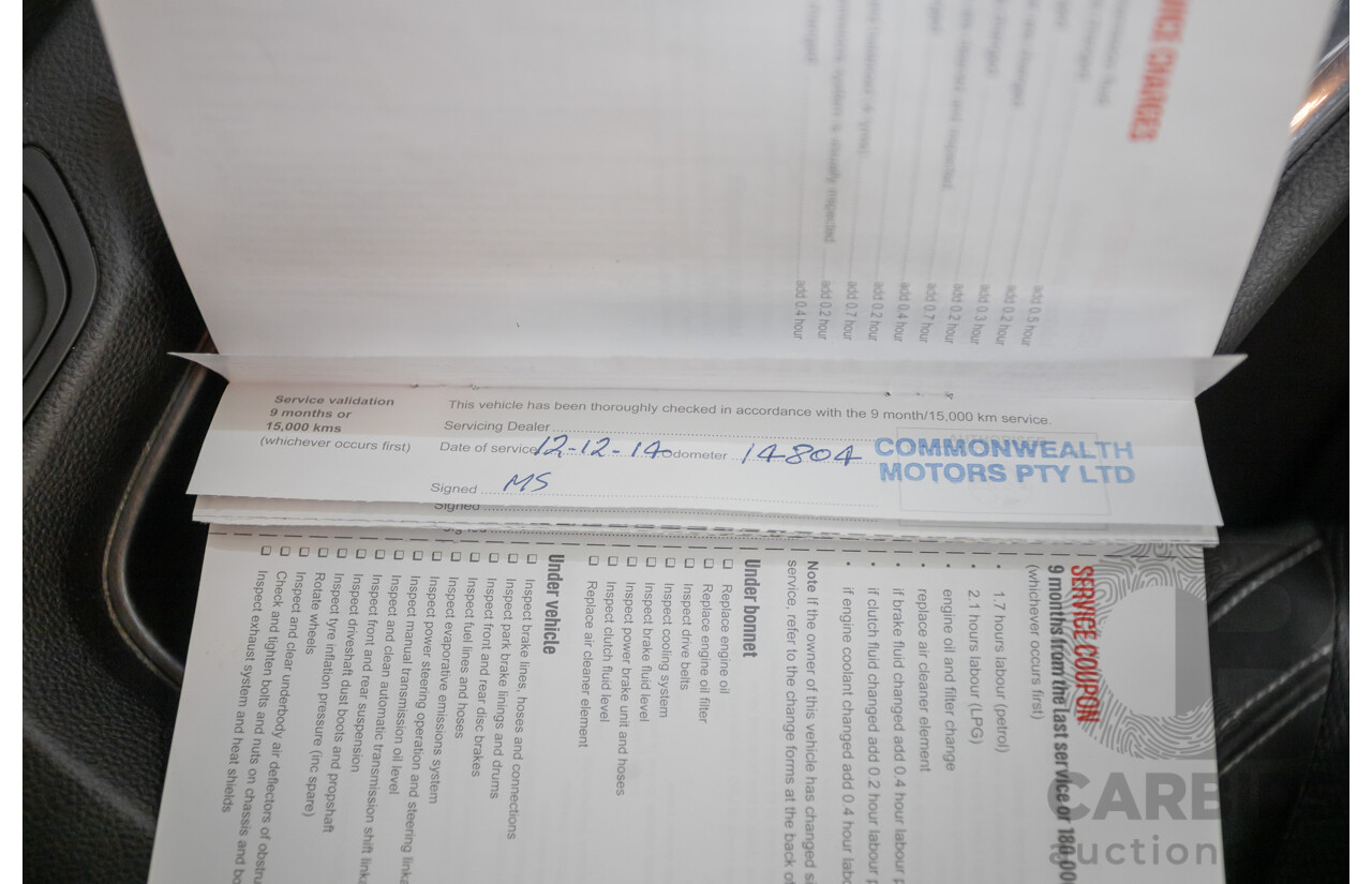 2/2014 Holden Calais V VF 4d Sedan null 3.6L