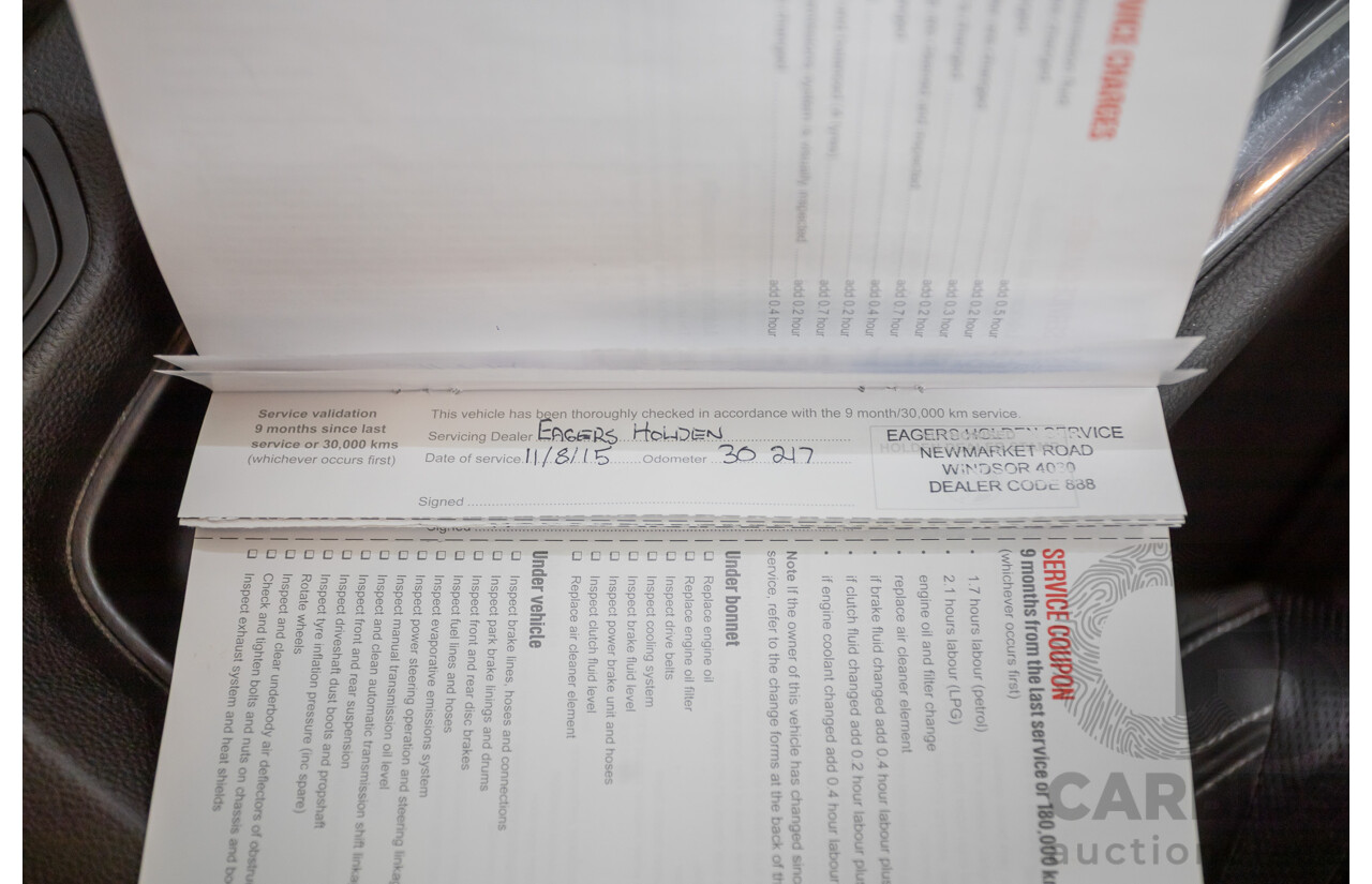 2/2014 Holden Calais V VF 4d Sedan null 3.6L