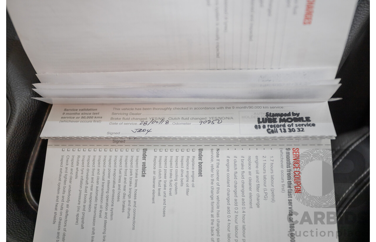 2/2014 Holden Calais V VF 4d Sedan null 3.6L