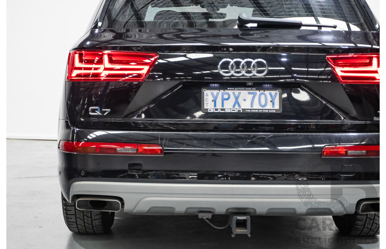 11/2015 Audi Q7 3.0 TDI Quattro (AWD) 4M 4D Wagon Black Turbo Diesel 3.0L (200kW) - 7 Seats