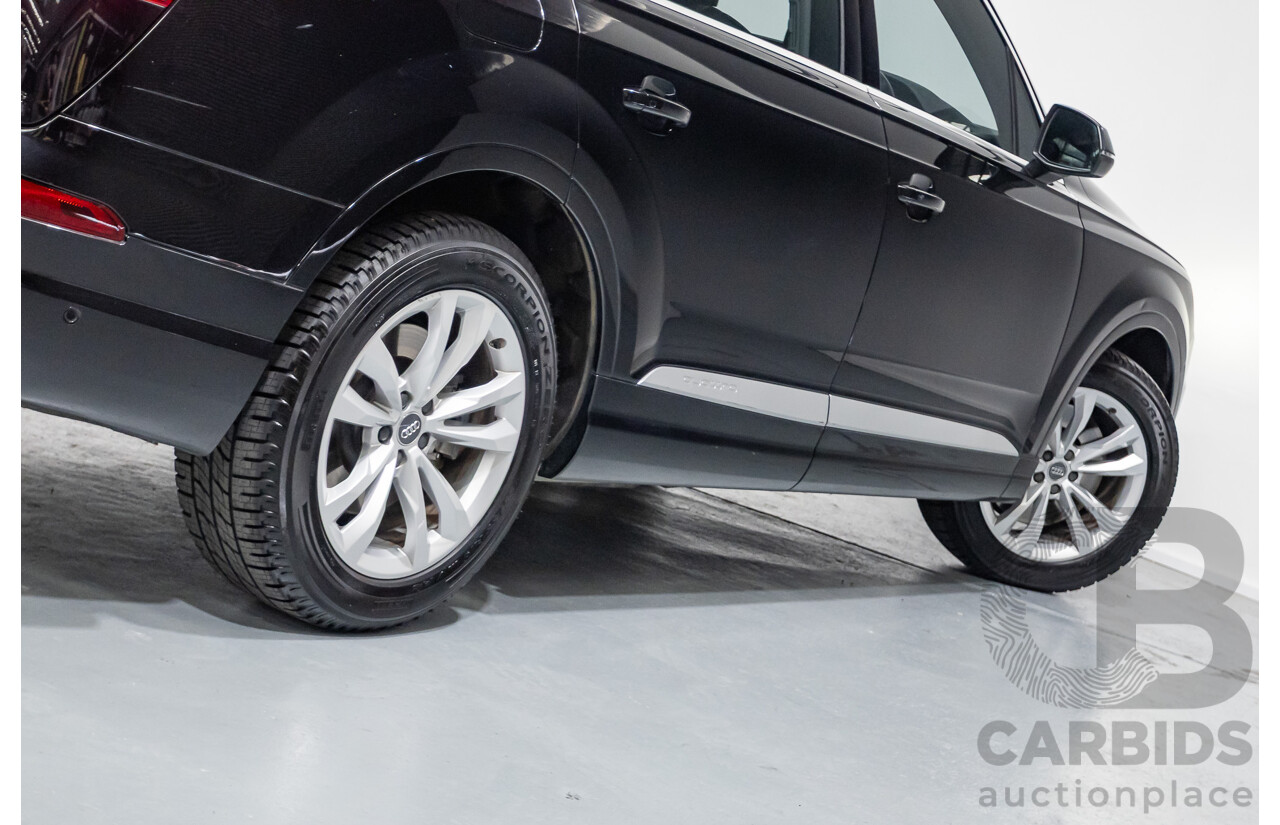 11/2015 Audi Q7 3.0 TDI Quattro (AWD) 4M 4D Wagon Black Turbo Diesel 3.0L (200kW) - 7 Seats