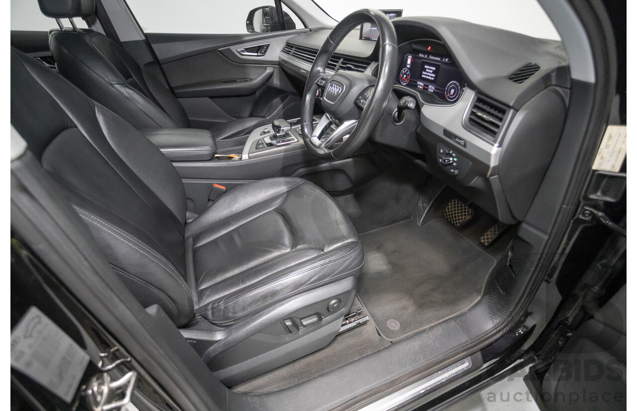 11/2015 Audi Q7 3.0 TDI Quattro (AWD) 4M 4D Wagon Black Turbo Diesel 3.0L (200kW) - 7 Seats