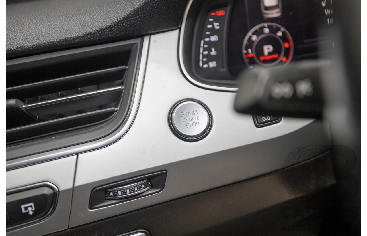 11/2015 Audi Q7 3.0 TDI Quattro (AWD) 4M 4D Wagon Black Turbo Diesel 3.0L (200kW) - 7 Seats