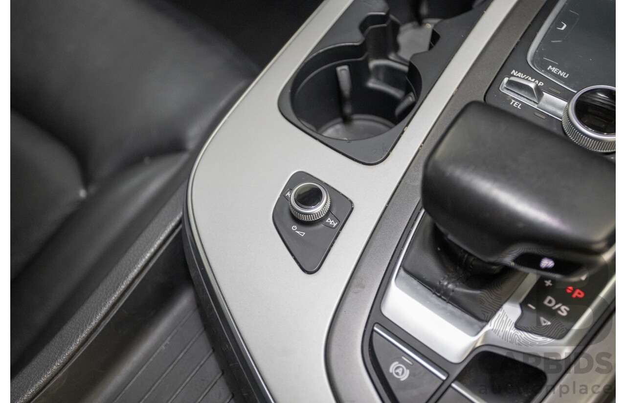 11/2015 Audi Q7 3.0 TDI Quattro (AWD) 4M 4D Wagon Black Turbo Diesel 3.0L (200kW) - 7 Seats