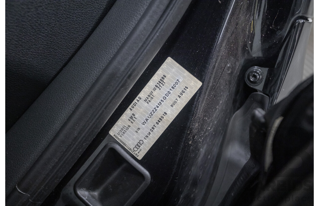 11/2015 Audi Q7 3.0 TDI Quattro (AWD) 4M 4D Wagon Black Turbo Diesel 3.0L (200kW) - 7 Seats