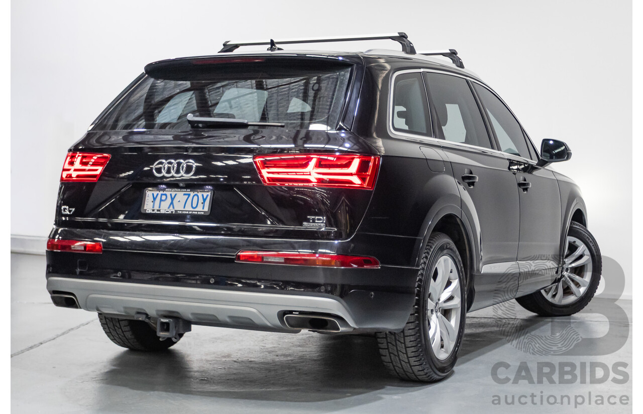 11/2015 Audi Q7 3.0 TDI Quattro (AWD) 4M 4D Wagon Black Turbo Diesel 3.0L (200kW) - 7 Seats