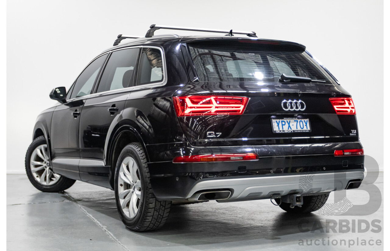 11/2015 Audi Q7 3.0 TDI Quattro (AWD) 4M 4D Wagon Black Turbo Diesel 3.0L (200kW) - 7 Seats