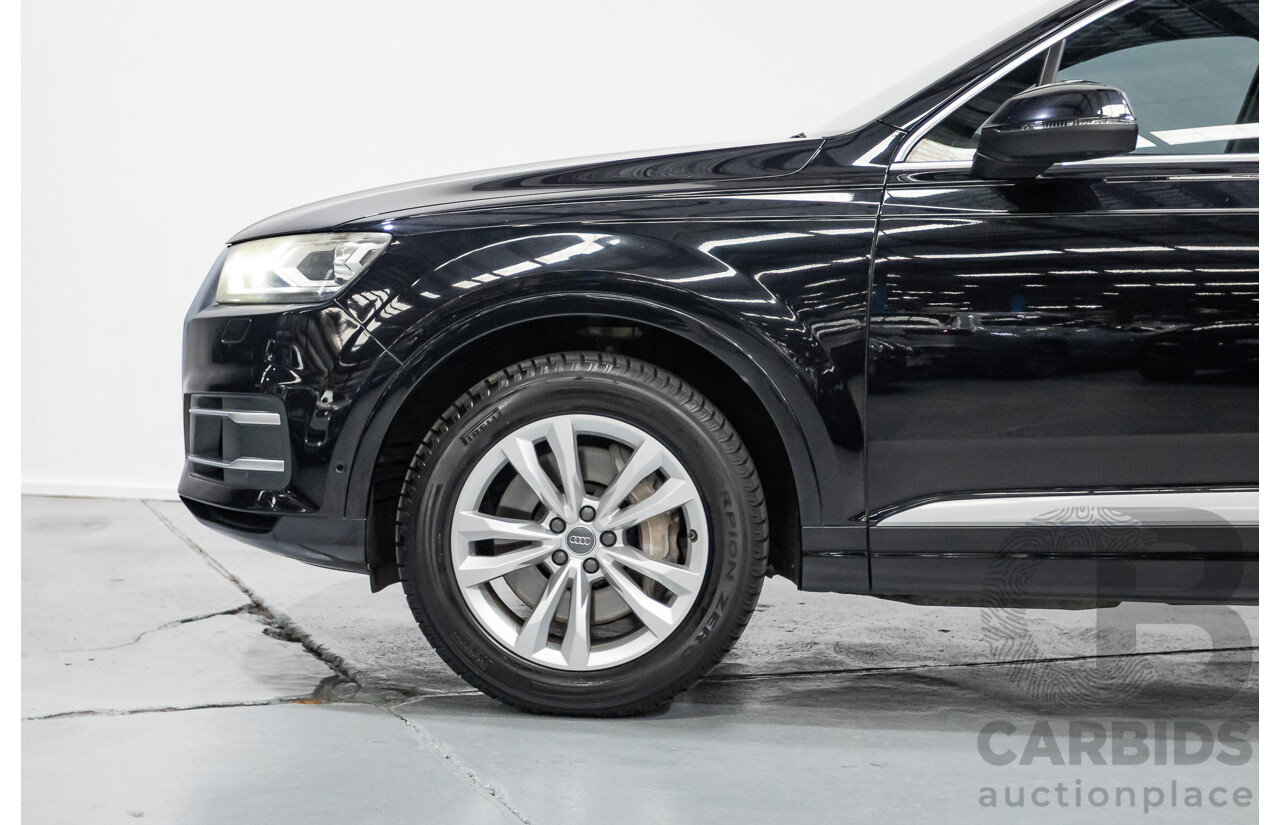 11/2015 Audi Q7 3.0 TDI Quattro (AWD) 4M 4D Wagon Black Turbo Diesel 3.0L (200kW) - 7 Seats