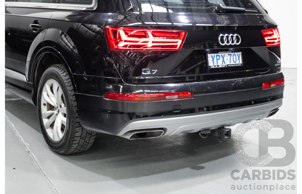 11/2015 Audi Q7 3.0 TDI Quattro (AWD) 4M 4D Wagon Black Turbo Diesel 3.0L (200kW) - 7 Seats