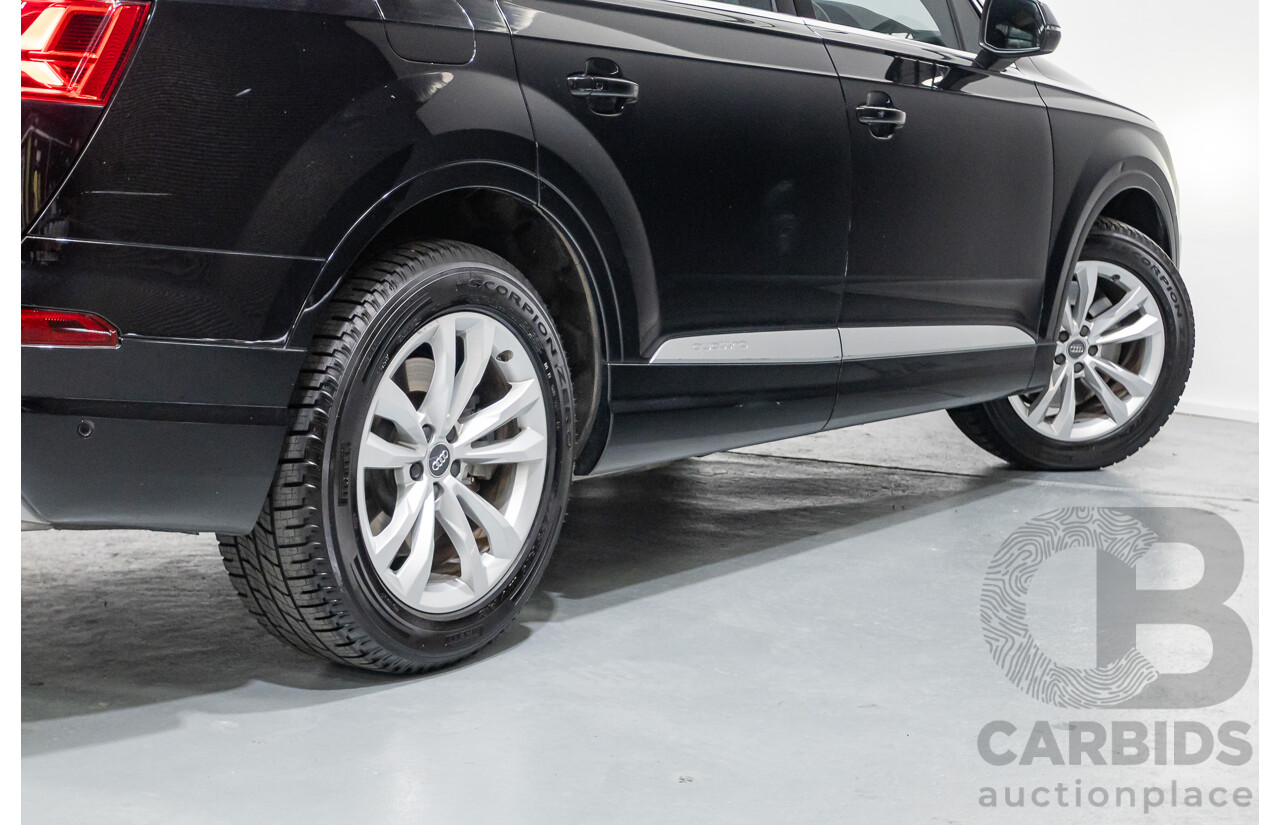 11/2015 Audi Q7 3.0 TDI Quattro (AWD) 4M 4D Wagon Black Turbo Diesel 3.0L (200kW) - 7 Seats