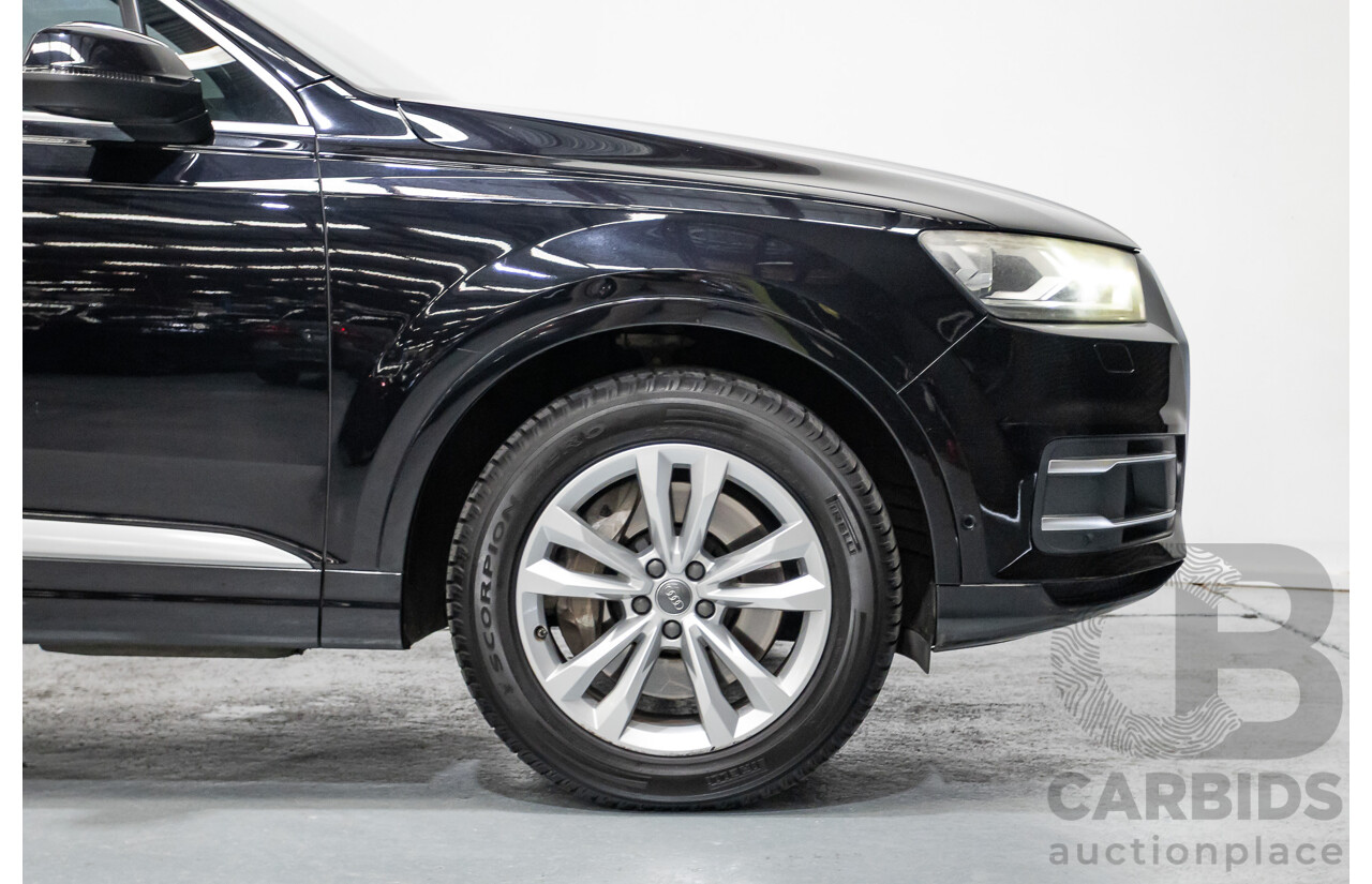 11/2015 Audi Q7 3.0 TDI Quattro (AWD) 4M 4D Wagon Black Turbo Diesel 3.0L (200kW) - 7 Seats