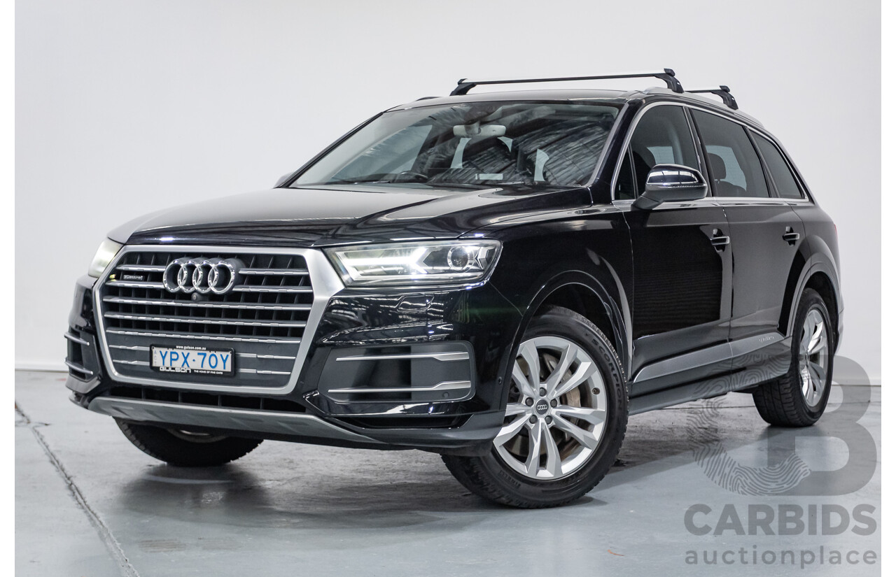 11/2015 Audi Q7 3.0 TDI Quattro (AWD) 4M 4D Wagon Black Turbo Diesel 3.0L (200kW) - 7 Seats