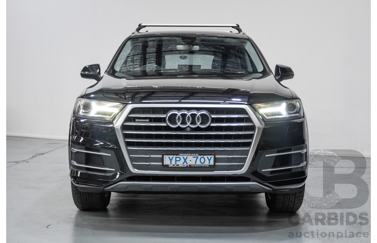 11/2015 Audi Q7 3.0 TDI Quattro (AWD) 4M 4D Wagon Black Turbo Diesel 3.0L (200kW) - 7 Seats