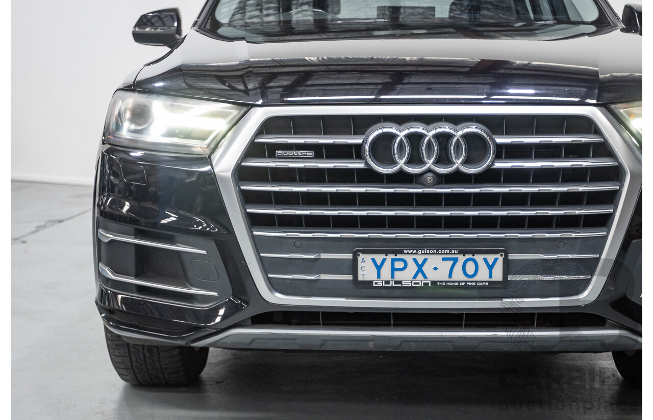 11/2015 Audi Q7 3.0 TDI Quattro (AWD) 4M 4D Wagon Black Turbo Diesel 3.0L (200kW) - 7 Seats