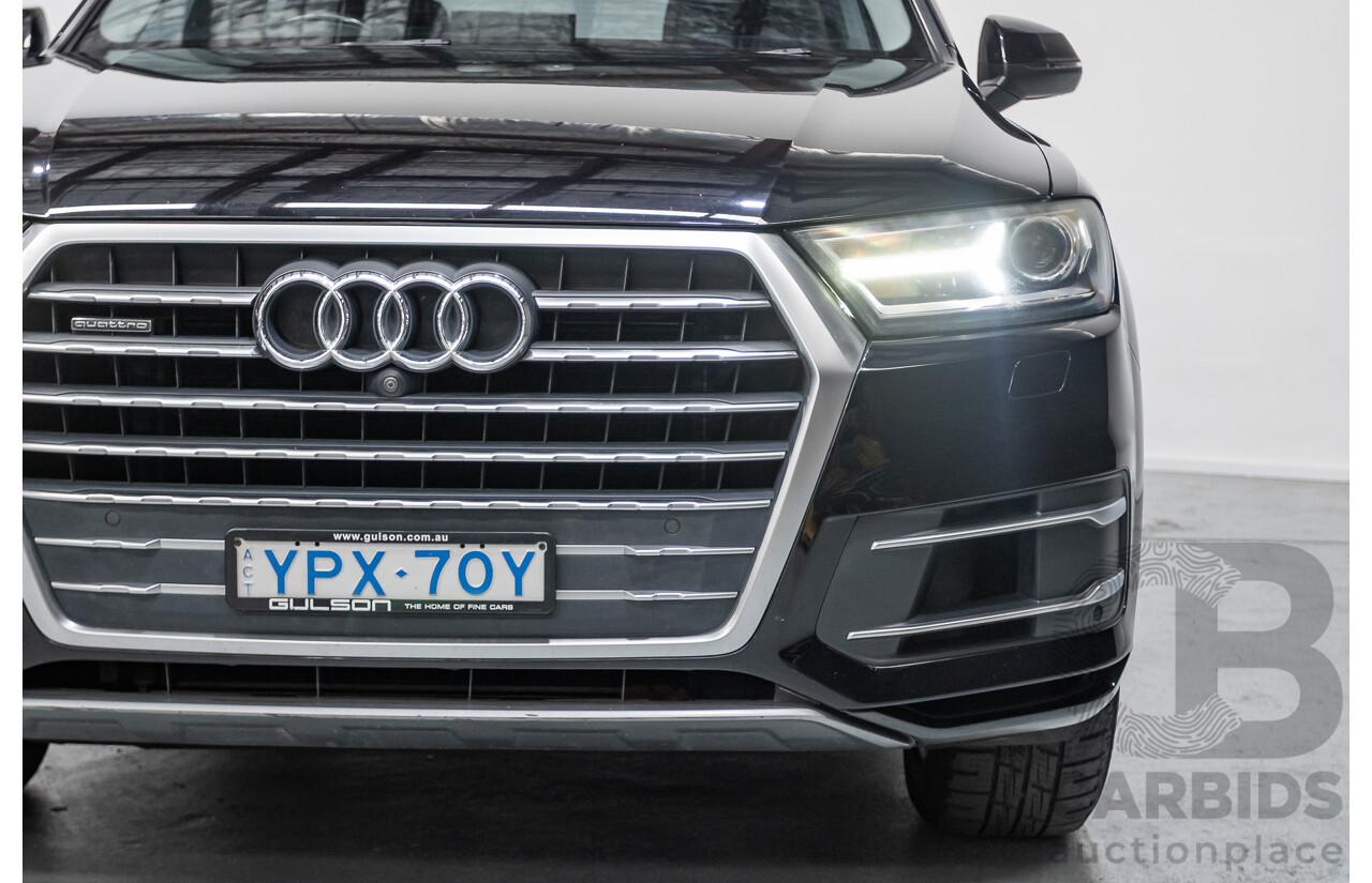 11/2015 Audi Q7 3.0 TDI Quattro (AWD) 4M 4D Wagon Black Turbo Diesel 3.0L (200kW) - 7 Seats