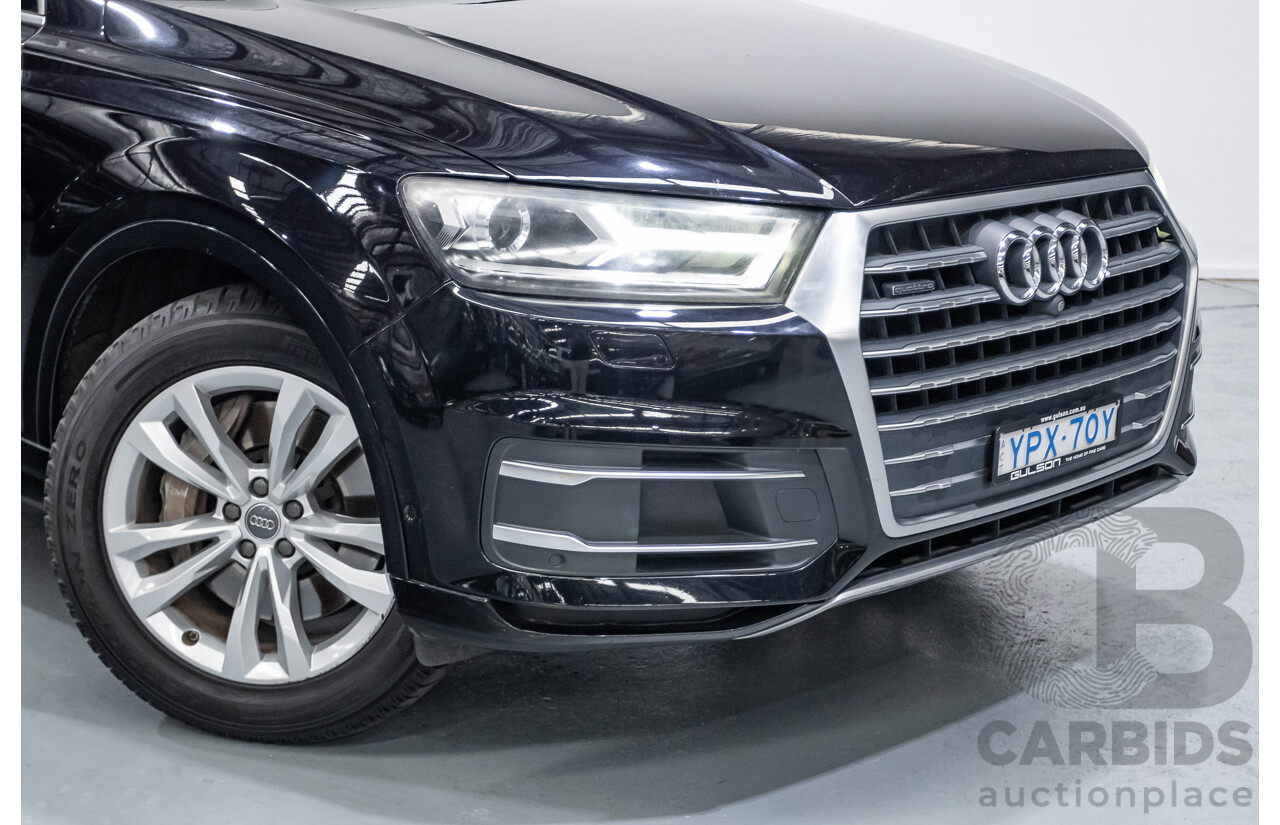 11/2015 Audi Q7 3.0 TDI Quattro (AWD) 4M 4D Wagon Black Turbo Diesel 3.0L (200kW) - 7 Seats